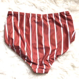 Albion Sydney Striped High Waisted Bottoms- Size S (BOTTOMS ONLY)