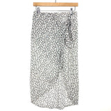 Abercrombie & Fitch Animal Print Faux Wrap Swimsuit Cover Up Skirt NWT- Size S