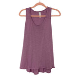 Marika Lavender Racerback with Back Pleat Tank- Size M