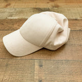 Bandier Light Pink Suede Like Baseball Cap