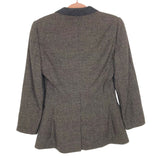 Dolce & Gabbana Brown/Charcoal Wool with Silk Lining Blazer- Size 42 (fits like XS)