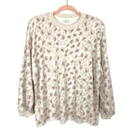 Aerie Tan Leopard Print Sweatshirt- Size XXS (we have matching shorts)