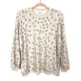 Aerie Tan Leopard Print Sweatshirt- Size XXS (we have matching shorts)