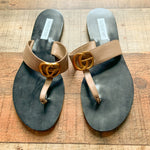 Kellparker Tan Faux Leather Sandals- Size 7 (NEW CONDITION)
