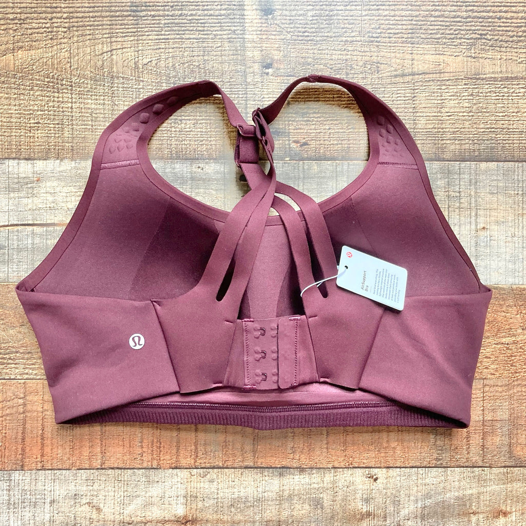 Lululemon Wine Padded Air Support Bra NWT- Size 38D – The Saved Collection