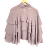 Bishop + Young Ruffle Mock Neck Top- Size S