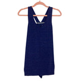 Jockey Navy Space Dye with Back Knot Racerback Tank- Size S