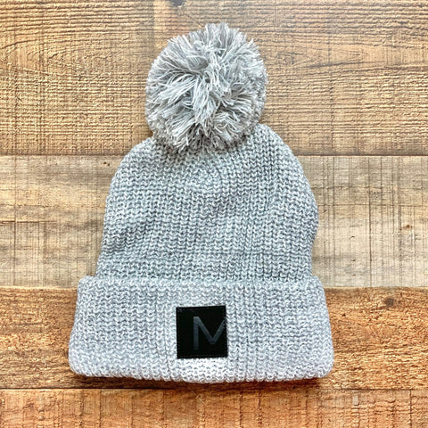 Modere Grey Pom Beanie