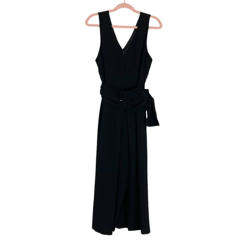 DO+BE Black Belted Cropped Jumpsuit- Size S