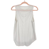 Peloton White Logo Racerback Open Back Tank- Size ~S (see notes)