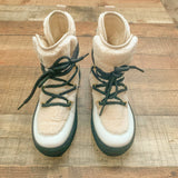 Scoop Taupe Faux Shearling Boots- Size 7