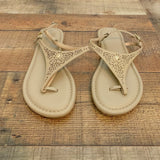 Cambiami Tan Leather Sole Sandal- Size 10 (New!)