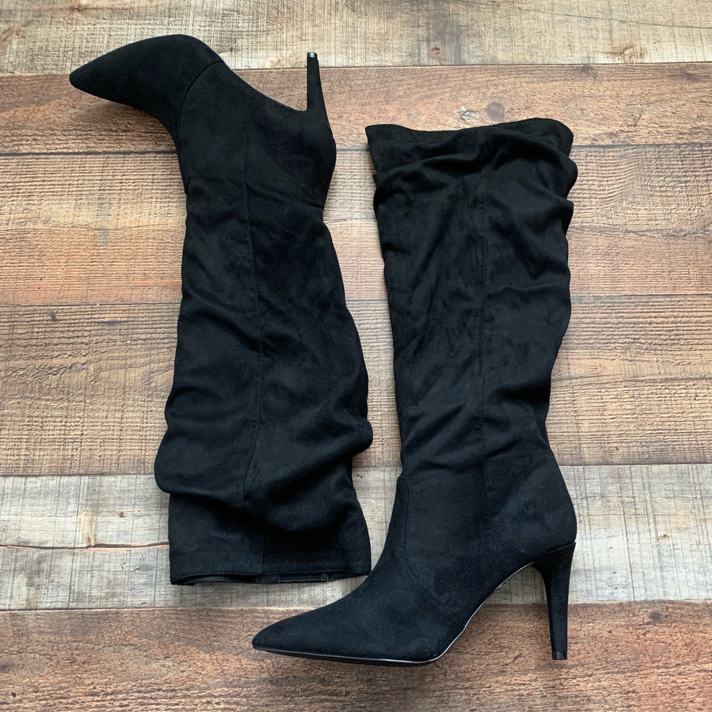 Lulus Pointed-Toe Knee High Boots