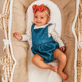 Old Navy Baby Girl Denim Bubble Romper- Size 0-3M