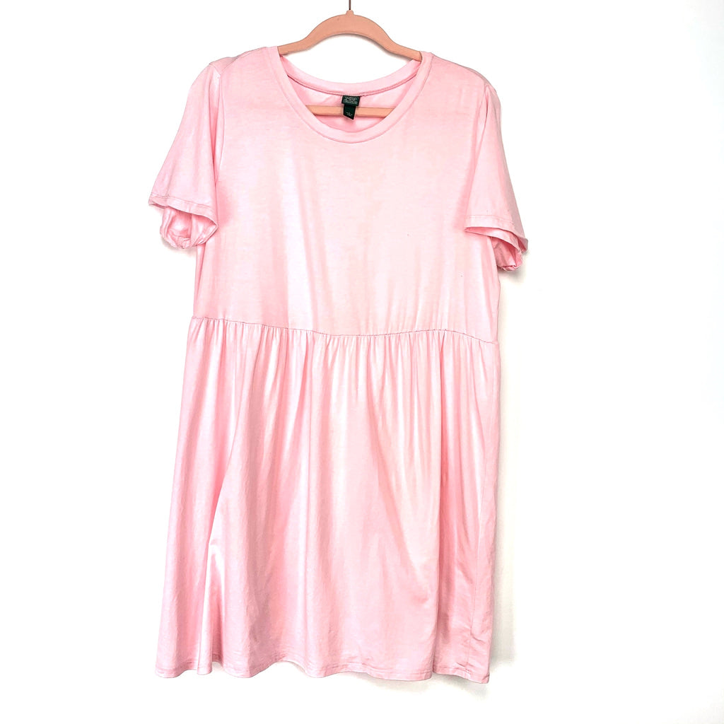 Wild Fable Light Pink Babydoll Dress- Size L (See Notes) – The Saved Collection Wild Fable Light Pink Babydoll Dress- Size L (See Notes) – The Saved Collection