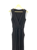 BCBGeneration Black Polyester Jumpsuit with Open Back- Size XS