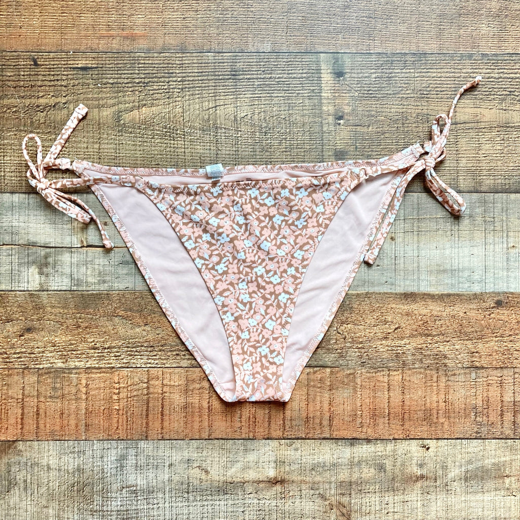 Aerie Mocha/Peach String Cheeky Bikini Bottoms- Size hav – The Saved Collection