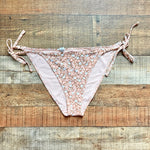 Aerie Mocha/Peach Floral String Cheeky Bikini Bottoms- Size XL (we have matching top, sold out online)