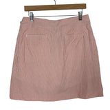 Course & Club Orange and White Striped Waist Tie Seersucker Skort NWT- Size 8