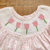 Poppy Kids Co. Smocked Tulip Rosie Dress with Matching Bloomers- Size 2T (see notes)