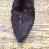 Mark Fisher Purple Stud Booties- Size 10 (See Notes)