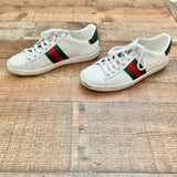 Pre-Owned Authentic Gucci Women's Ace Leather Sneakers- Size 36.5 (US 6.5)