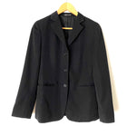 Comme Ca Du Mode Black Button Blazer- Size S