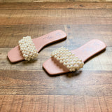 So Me Pearl Slide Sandals- Size 7 (BRAND NEW)