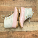 Jack Rogers Pink/Gold Shimmer Duck Boots- Size 8 (See Notes- Sold Out Online!)