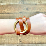 No Brand Leather Wrap Bracelet