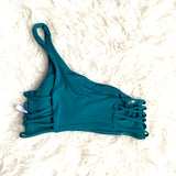 Isabella Rose Green One Strap Padded Bikini Top- Size S (we have matching bottoms)