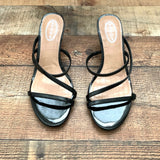 Scoop Black Shiny Heels- Size 8.5 (Brand New Condition)