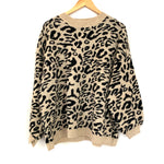 Goodnight Macaroon Leopard Oversized Sweater- Size ~S (*see notes)