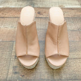 Oasis Society Tan Rope Platform Sandal- Size 6.5