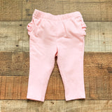 Old Navy Pink Ruffle Bottom Leggings- Size 0-3M