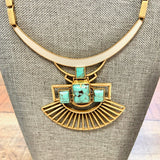 Stella & Dot Sunray Turquoise Necklace with Removable Pendant (sold out online)