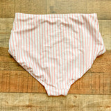 Albion Striped High Waisted Bikini Bottoms- Size S (we have matching top)
