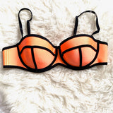 Triangl Orange And Black Bikini- Size XL