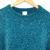 A New Day Teal Chenille Sweater- Size XS