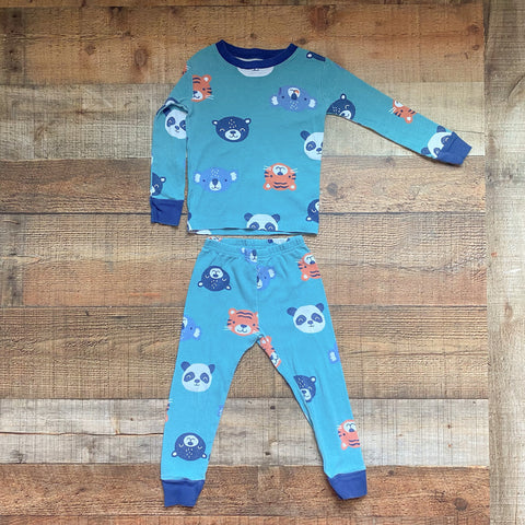 Carter's Green/Blue Panda/Koala/Tiger Pajama Set- Size 2T (see notes)