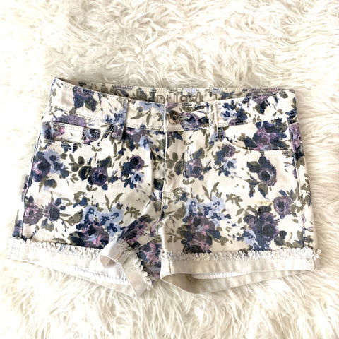 DL1961 Stella Purple Floral Denim Shorts- Size 24