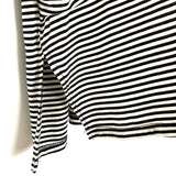 Carly Jean Black and White Striped Cardigan- Size S