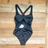Andie Black Criss Cross Back Straps Padded One Piece NWT- Size M