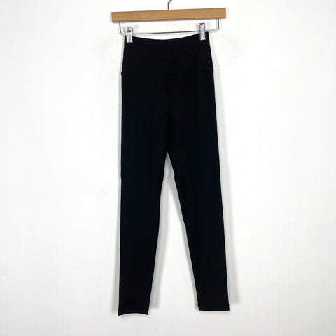 Solid & Striped Sport Black Ribbed Leggings- Size XS (Inseam 26")