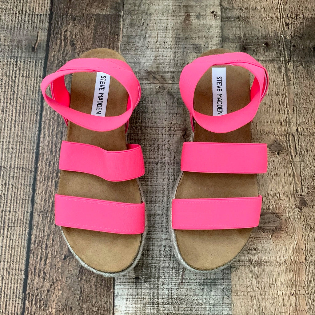 Steve Madden Hot Pink Kimmie Platform Sandal- Size 7 – The Saved Collection