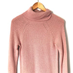 Daily Ritual Pink Knit Turtleneck Sweater Dress- Size XS