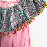 Fantastic Fawn Off the Shoulder Pom Pom Dress- Size S