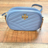 Tory Burch Blue Chevron Leather Camera Handbag (GREAT CONDITION, sold out online)