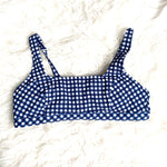 Draper James x Lands' End Gingham Removable Pads Bikini Top- Size 12 (TOP ONLY)