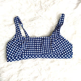 Draper James x Lands' End Gingham Removable Pads Bikini Top- Size 12 (TOP ONLY)